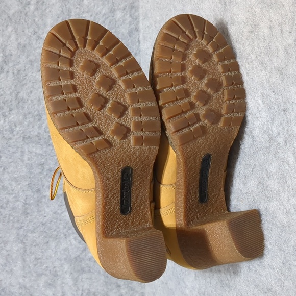 Timberland Women's Glancy 6" Wheat Nubuck Lace Up Boots Size 8.5 - Picture 7 of 13